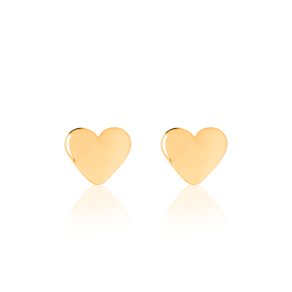 Children's Heart Earrings - Kid's Gold Jewellery