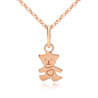 Children's Teddy Pendant on adjustable necklace