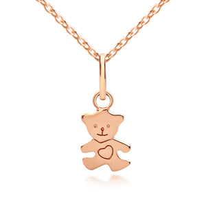 Children's Teddy Pendant on adjustable necklace