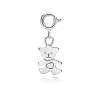 Children's Teddy Charm - Sterling silver