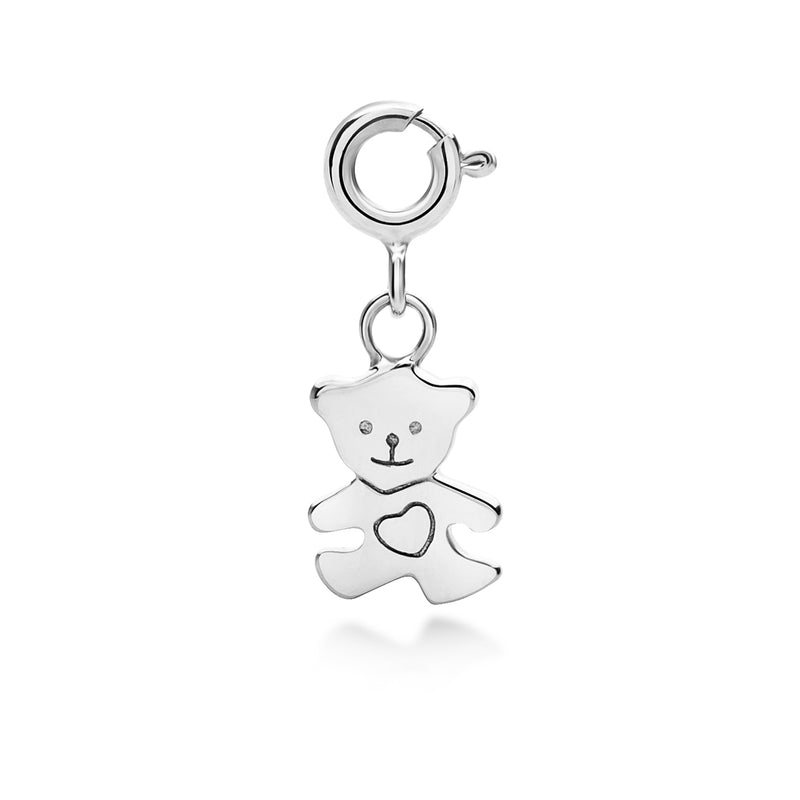 Children's Teddy Charm - Sterling silver