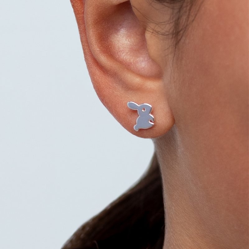 girls bunny earrings