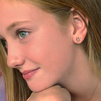 Children's Angel Earrings - Sterling Silver