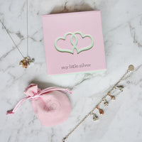Kid's Sparkle Heart Earrings Rose Gold - Jewellery Gift Box