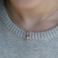 Girl's Rose Gold Heart Pendant