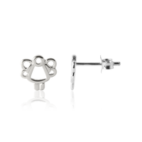 Girl's sterling silver Angel earrings