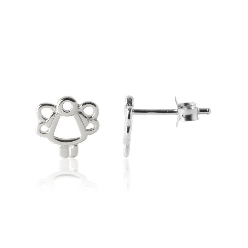 Girl's sterling silver Angel earrings
