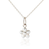 Children's Silver Flower Pendant & Necklace - Girl's Necklace