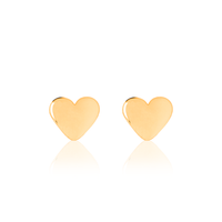 Children's Heart Earrings - Kid's Gold Jewellery