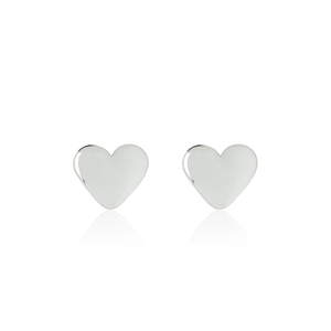 Children's Heart Earrings in sterling silver 