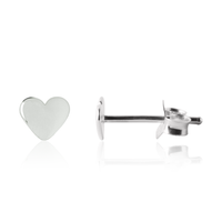 Heart Earrings for girls in sterling silver