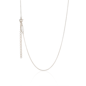 Adjustable Silver necklace for girl's - Strawberry pendant
