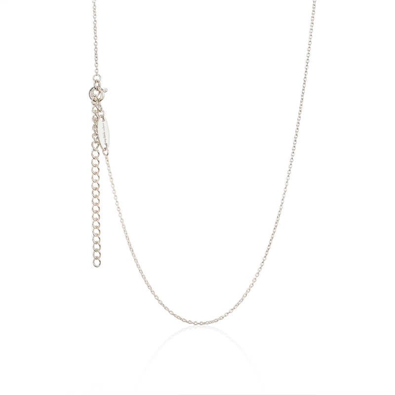Adjustable Silver necklace for girl's - Strawberry pendant