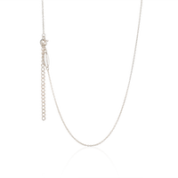 Sterling silver adjustable kid's necklace - elephant pendant